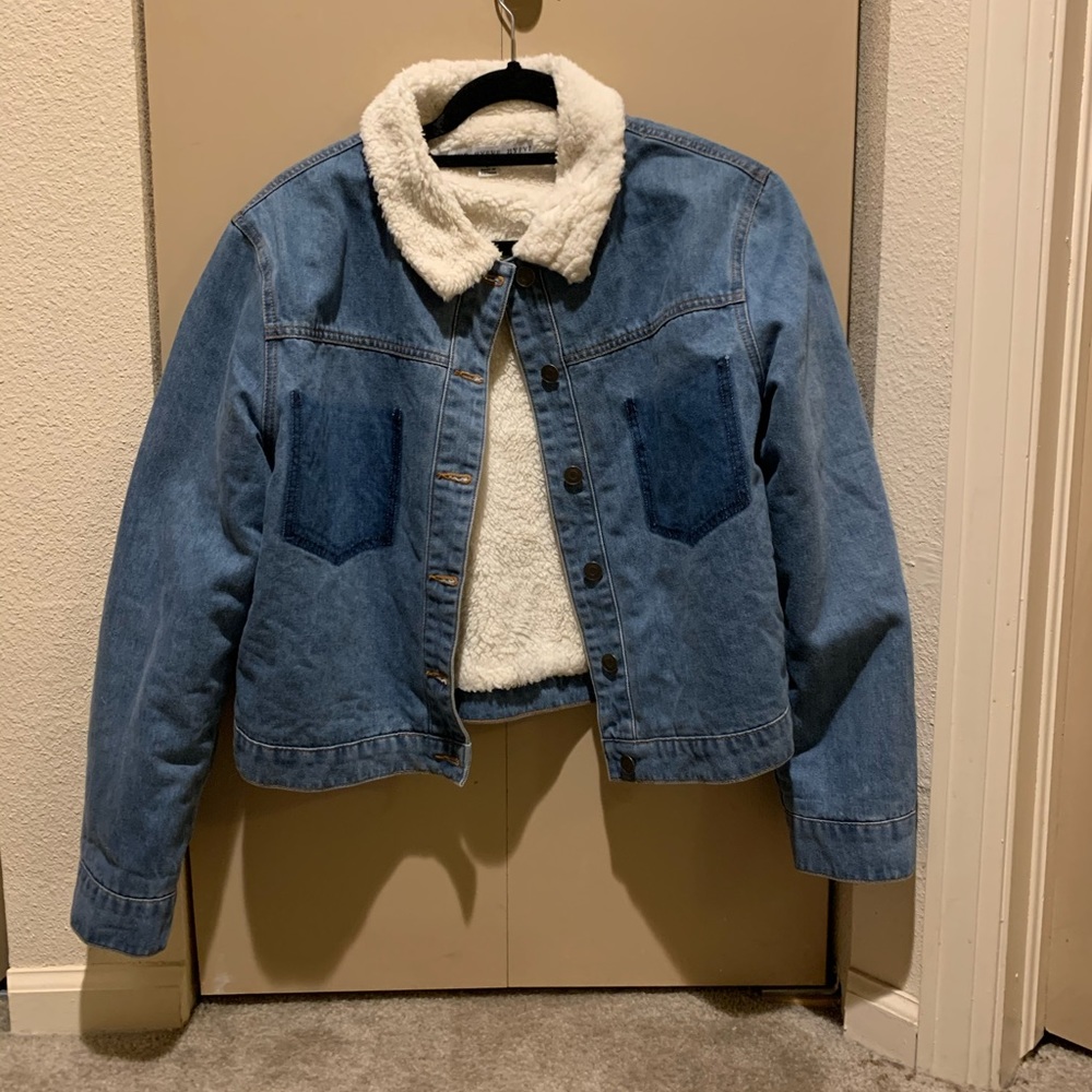 Furry Jean Jacket - image 1